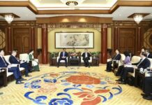 ЕТГ: Монгол Улсын Ерөнхийлөгч У.Хүрэлсүхэд БНХАУ-ын Төрийн зөвлөлийн Ерөнхий сайдын орлогч Дин Шюэшян бараалхлаа