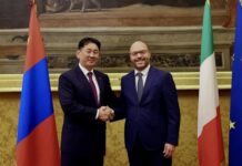 ЕТГ: Ерөнхийлөгч У.Хүрэлсүхэд Италийн Парламентын Төлөөлөгчдийн танхимын Ерөнхийлөгч бараалхлаа