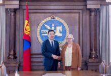 УИХ: Улсын Их Хурлын дарга Н.Учрал Европын Холбооноос Монгол Улсад суугаа Элчин сайд Ина Марчюлёнитег хүлээн авч уулзлаа