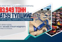 НИЙСЛЭЛ: 2025-2026 оны галлагааны улиралд 283,949 тонн хатуу түлшийг айл өрхүүдэд нийлүүлээд байна