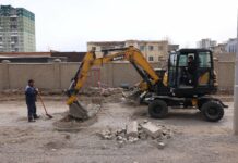 Сонгинохайрхан дүүргийн 5, 18 дугаар хороо, “Тэсо” компанийн урд талд 450 метр борооны ус зайлуулах шугам суурилууллаа