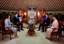 Ерөнхийлөгч У.Хүрэлсүх, И Жэ Мён нар албан ёсны уулзалт эхэллээ