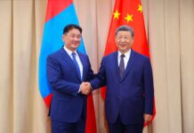 Ерөнхийлөгч У.Хүрэлсүх БНХАУ-ын дарга Ши Жиньпинтэй уулзлаа